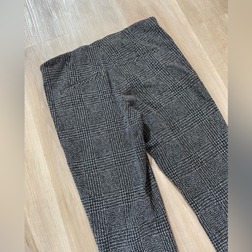 CAMBIO Black & Grey Patterned Skinny Dress Pants Trouser.